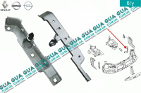 Кронштейн крепления левой фары Vauxhal / ВОКСХОЛ MOVANO 2003-2010 3.0DCI (2953 куб.см.)