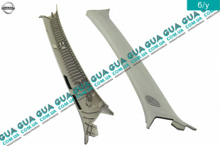 Внутренняя обшивка ( молдинг ) накладка стойки передней левой   