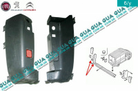 Клык бампера задний левый 2006-2014г ( 180° )