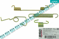 Ремкомплект барабанных колодок / комплект возвратных пружин тормозного механизма D254 левый Ford / ФОРД TRANSIT 1985-2000 / ТРАНЗИТ 85-00 2.9i (2935 куб.см)