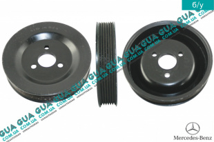 Шкив насоса гидроусилителя руля ( Шкив привода ГУР ) 6 ручейков   