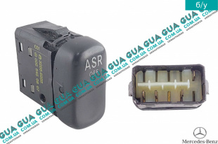Кнопка ASR / антипробуксовочной системы Mercedes / МЕРСЕДЕС SPRINTER 2000-2006 / СПРИНТЕР 00-06 410 D ( 2874 куб.см.)