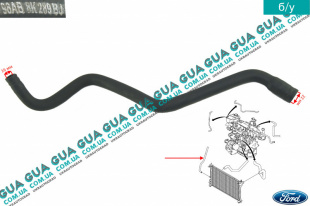 Шланг / патрубок системы охлаждения ( трубка от радиатора к расширительному бачку )   