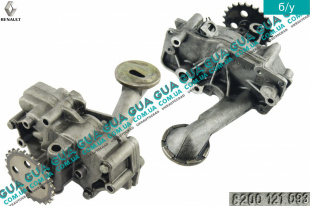 Масляный насос под балансировочный механизм Renault / РЕНО LAGUNA II / ЛАГУНА 2 2.2DCI (2188 куб.см.),