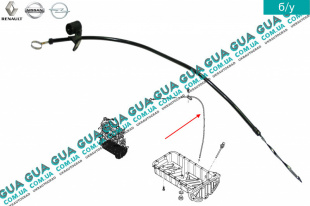 Щуп уровня масла двигателя длина 807мм ( Трубка масляного щупа ) Renault / РЕНО MASCOTT 2004-2010 / МАСКОТ 04-10 3.0TDI (2953 куб.см.)