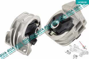 Подушка ( опора ) двигателя задняя Vauxhal / ВОКСХОЛ MOVANO 2010- 2.3DCI (2299 куб.см.)