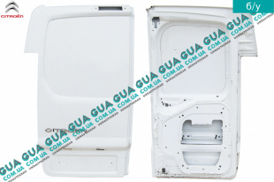 Дверь задняя левая низкая  глухая   