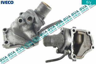 Корпус термостата / термостат / Фланец охлаждающей жидкости ( под 2 датчика )   