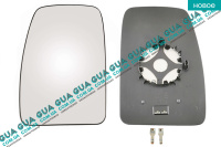 Вкладыш зеркала заднего вида левый c подогревом ( выпукл. )
