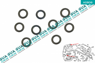 Уплотняющее кольцо топливной трубки ( сальник / прокладка ) 13х8х2,5 1шт   