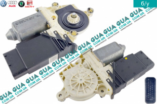 Электродвигатель / моторчик стеклоподъёмника правый Seat / СЕАТ TOLEDO II 1999-2006 1.6 (1595 куб.см.)