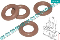 Уплотнительное резиновое кольцо трубки обратки форсунки ( сальник, манжет, прокладка ) 1шт Ford / ФОРД TRANSIT 2006- / ТРАНЗИТ 06- 2.3 V16 (2295 куб.см.)