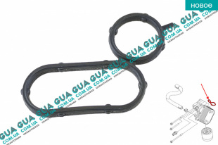 Прокладка корпуса масляного фильтра ( теплообменника ) Ford / ФОРД TRANSIT ( CUSTOM ) 2013- / ТРАНЗИТ (КАСТОМ) 13- 2.2 TDCI (2198 куб.см.)