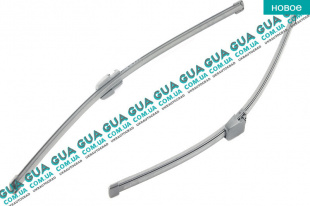 Щетка дворника 40 см задняя ( под ляду / 1 дверь )   