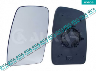 Вкладыш зеркала заднего вида левый без подогрева (выпукл.)   