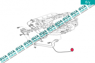 Трубка ( метал )  от клапана EGR к выпускном коллектору Ford / ФОРД MONDEO III 2001-2007 / МОНДЕО 3 2.2TDCI (2198 куб.см.)