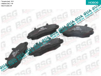 Тормозные колодки передние Ford / ФОРД TRANSIT 1985-2000 / ТРАНЗИТ 85-00 2.0 (1993 куб.см)