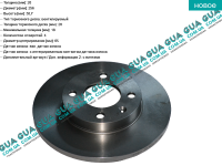 Тормозной диск вентилируемый передний