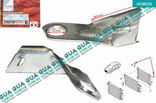 Кронштейн крепления радиатора 1 шт   