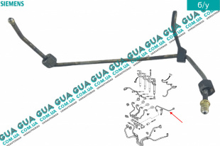 Трубка топливной системы ( от рейки к ТНВД ) SIEMENS Ford / ФОРД FOCUS II 2004-2011 / ФОКУС 2 2.0TDCI  (1997 куб. см.)