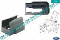 Накладка / крышка салазок сиденья задняя Ford / ФОРД FIESTA 1995-2002 / ФИЕСТА 95-02 1.3i (1299 куб.см.)