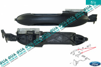 Ручка задней левой двери наружная Ford / ФОРД FOCUS I 1998-2004 / ФОКУС 1 98-04 1.4 V16 (1388 куб. см.)