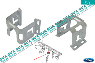 Фиксатор / зажим топливной форсунки ( защелка, крепёж, клипса, стопор ) 1шт   