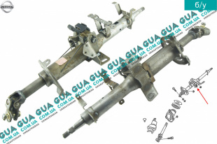 Рулевой вал ( колонка ) верхняя часть Nissan / НИССАН ALMERA N16 / АЛЬМЭРА Н16 2.2 DCI ( 2184 куб.см.)