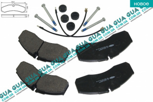 Тормозные колодки передние  ( с датчиками спарка )   