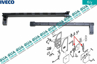 Направляющая стекла левой передней двери   