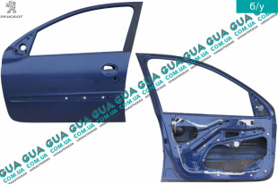 Дверь передняя левая ( хэтчбек )   