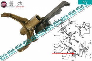 Вилка включения 3-4 передачи КПП   