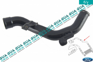 Патрубок интеркулера от турбины к интеркулеру   