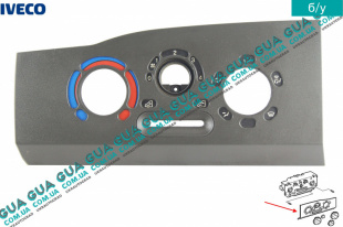 Накладка / панель блока управления печкой   