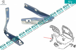 Петля капота правая   