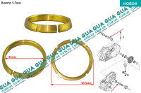 Стопорное кольцо / стопор фланца вала полуоси передний / приводного промежуточного  шарнира  КПП ( коническое кольцо )
