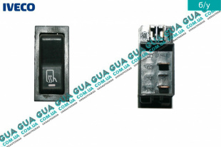 Кнопка обогрева зеркал заднего вида   