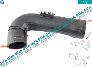 Патрубок интеркулера нижний от турбины к радиатору   