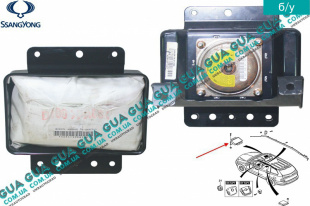 Подушка безопасности AirBag ( пассажир ) SsangYong / САНГЙОНГ KYRON 2.0XDI (1998 куб.см.)
