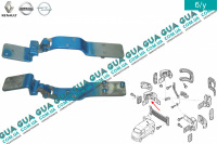 Петля нижняя ( открытие на 180 градусов ) задней правой двери ( навес ) Renault / РЕНО MASCOTT 2004-2010 / МАСКОТ 04-10 3.0TDI (2953 куб.см.)