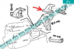 Кронштейн крепление КПП   