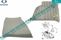 Внутренняя обшивка ( молдинг ) накладка стойки задней левой верхняя часть SsangYong / САНГЙОНГ KYRON 2.0XDI (1998 куб.см.)