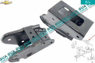 Кронштейн опори / подушки двигателя задний Chevrolet / ШЕВРОЛЕТ Captiva 2006-2011 2.0D ( 1991куб.см. )