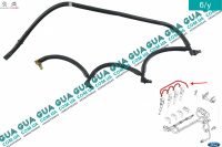 Трубка топливная обратки ( возвратка )  шланг форсунок Ford / ФОРД FUSION / ФЮЖИН 1.4TDCI (1399 куб. см.)