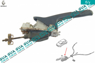 Рычаг ручного тормоза (ручка ручника) Renault / РЕНО CLIO II / КЛИО 2 1.9DTI (1870 куб.см.)