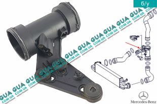 Патрубок интеркулера от турбины к радиатору без датчиков   