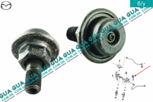 Регулятор давления топлива / вакуумный клапан Mazda / МАЗДА 323 F 1998-2004 1.8 16V (1840 куб.см. ) 
