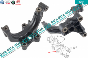 Кронштейн крепления катализатора Seat / СЕАТ LEON 2005- 1.6TDI (1598 куб.см.)