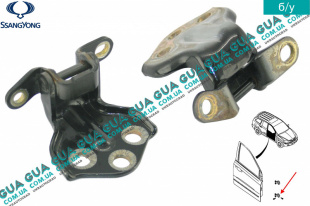 Петля нижняя передней двери правой SsangYong / САНГЙОНГ ACTYON 2.0XDI (1998 куб.см.)