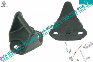 Скоба замка задней двери / ляды ( фиксатор / зацеп / петля )   